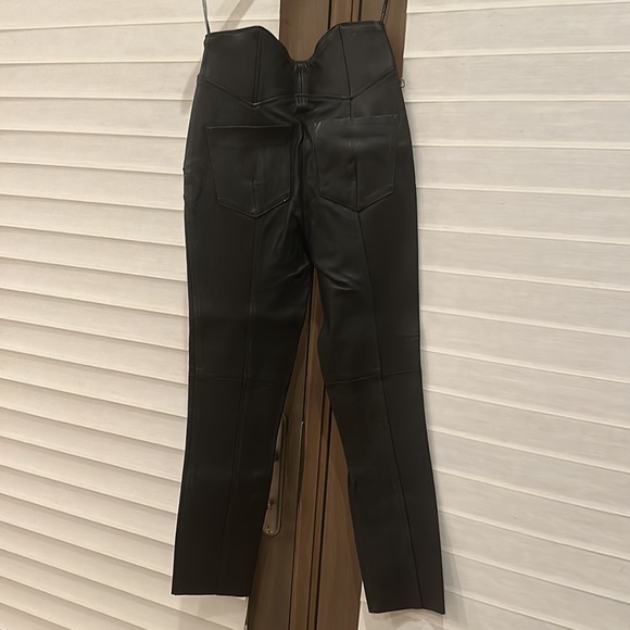 Leather leggings in black - Picture 4 of 4